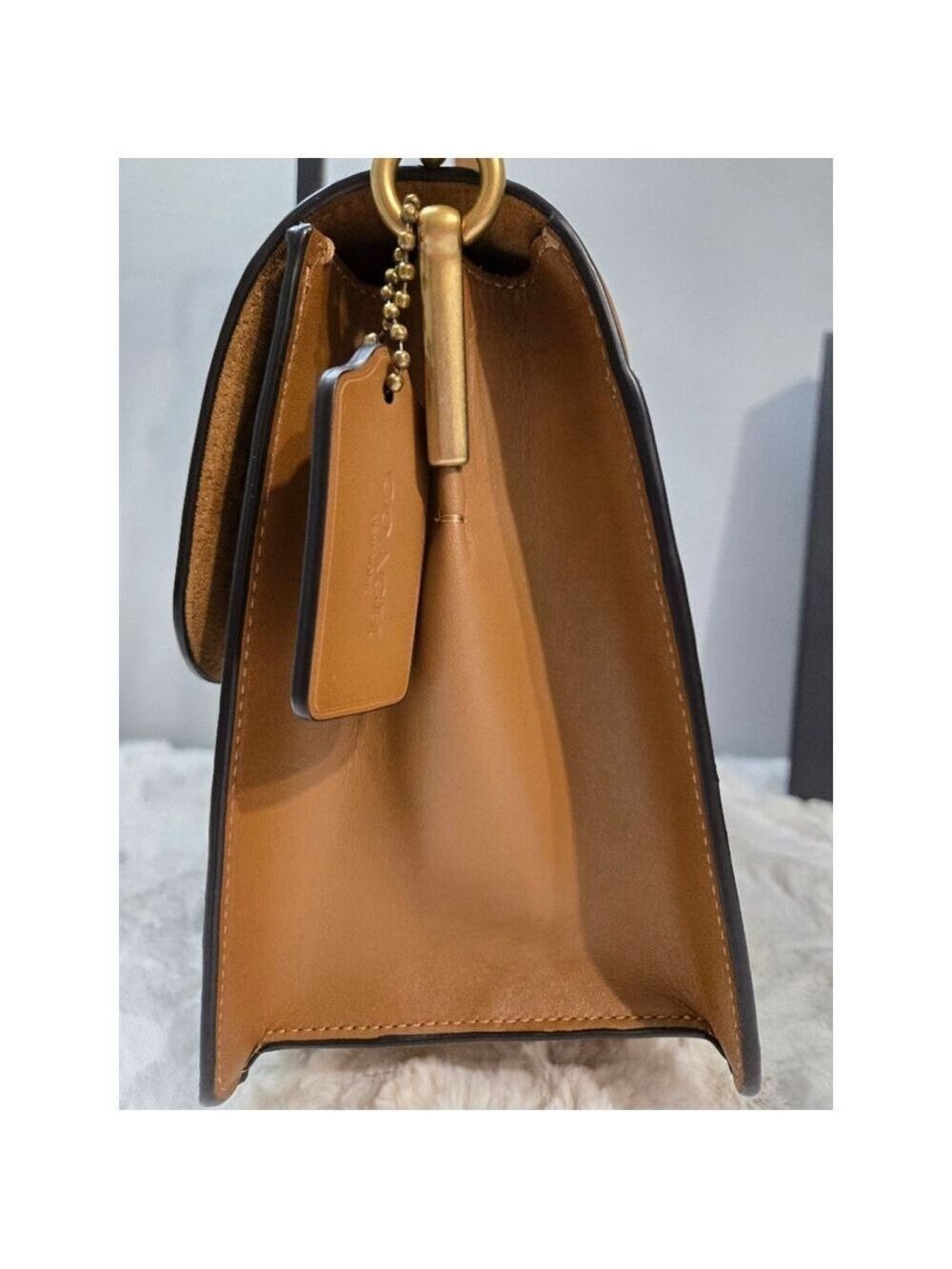Coach Tabby Canvas Leather Flap Snap Shoulder Bag, NWT - Picture 10 of 16